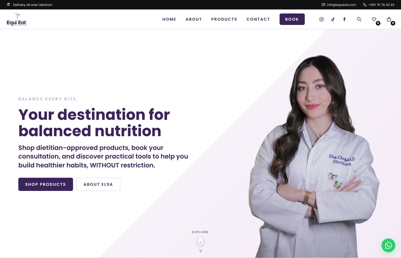 EquiEat nutrition website